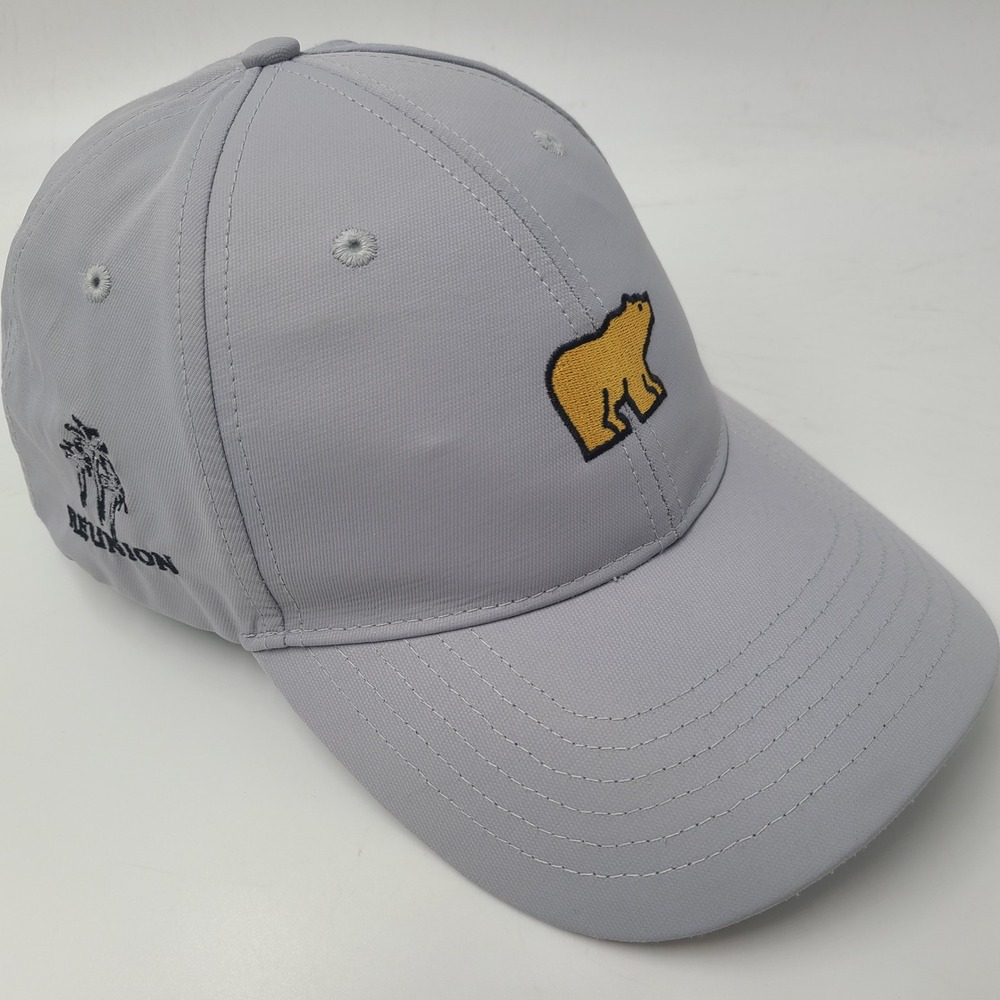 Reunion Resort & Golf Club Hat Adjustable Gray Gold Golden Bear Jack Nicklaus